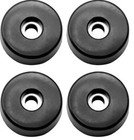Set of 4,  1 Round Rubber Bumpers with Stainless Washer and Screws
